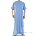 Daffah sponnen polyester islamitische jurk met lange mouwen